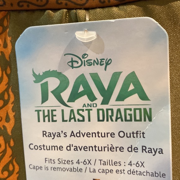 Disney Raya and The Last Dragon Adventure Outfit Halloween Costume Size … - Picture 5 of 13